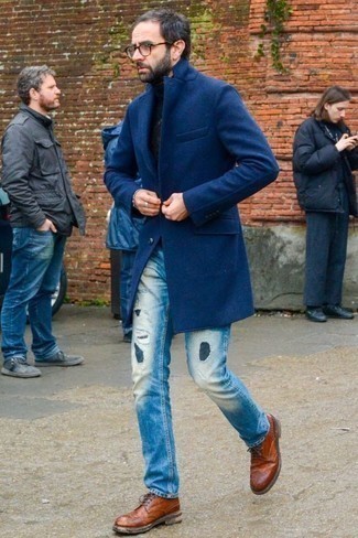 Comment porter des chaussures brogues marron foncé quand il fait froid après 40 ans