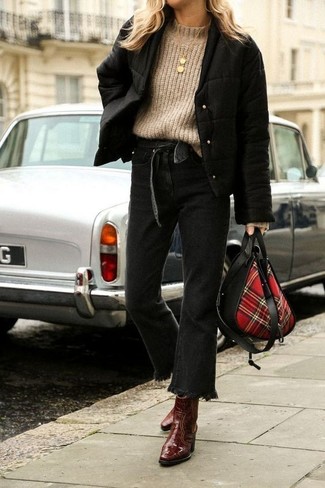 Comment porter des bottines en cuir marron foncé