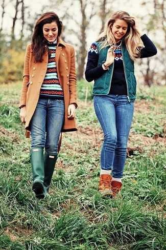 Comment porter des bottes de pluie vert foncé