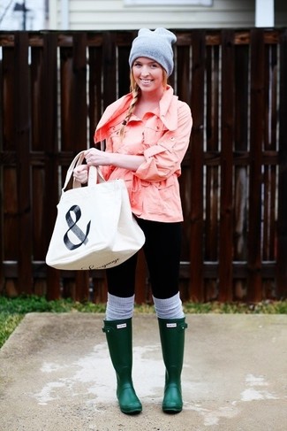 Comment porter des bottes de pluie vert foncé