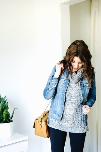 Comment porter une veste en jean avec des leggings