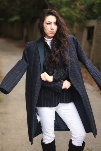 Comment porter un blazer croisé quand il fait froid