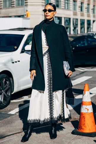 Comment porter une robe avec un manteau