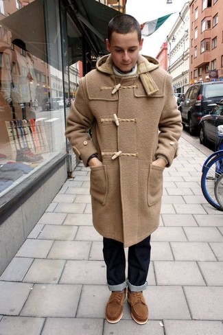 Duffel-coat marron clair AMI Alexandre Mattiussi