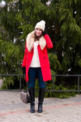 Comment porter un manteau à col fourrure