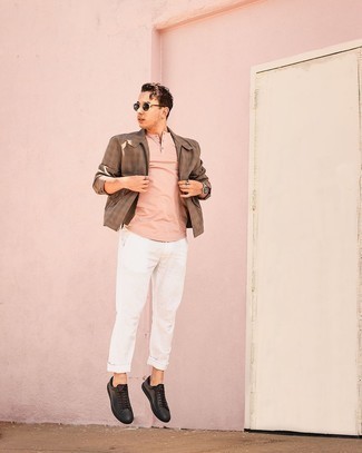 Comment porter une veste harrington en vichy pour un style decontractés au printemps