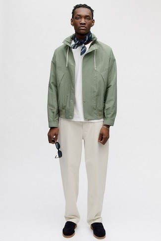 Comment porter un blouson aviateur vert