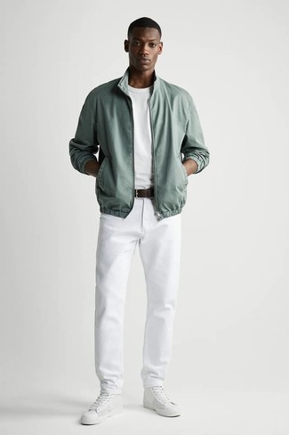 Comment porter un blouson aviateur vert