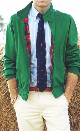 Comment porter un blouson aviateur vert