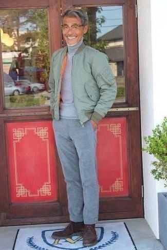 Comment porter un blouson aviateur vert
