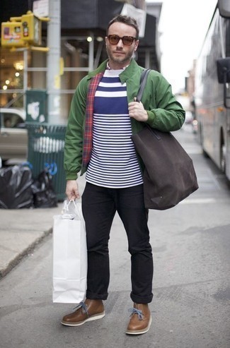 Comment porter un blouson aviateur vert