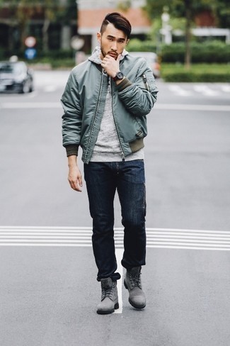 Comment porter un blouson aviateur vert