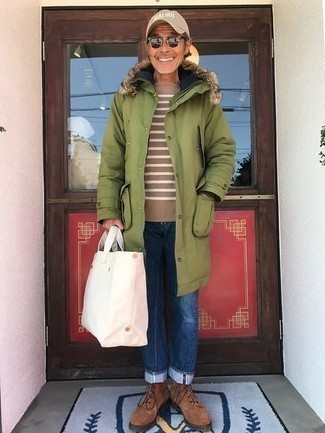 Comment porter une veste verte quand il fait frais