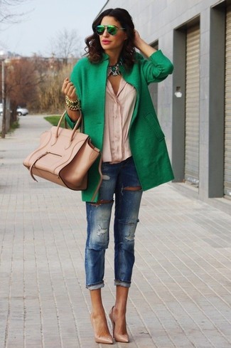 Comment porter un collier vert