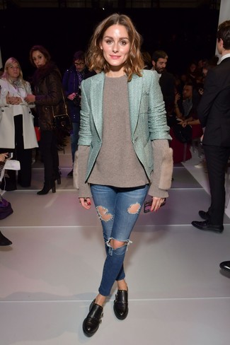 Comment porter une veste en tweed verte
