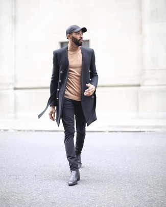 Comment porter une casquette de base-ball grise pour un style chic decontractés quand il fait froid