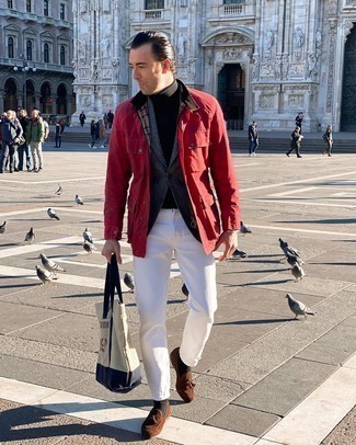 Un jean à porter avec un blazer gris