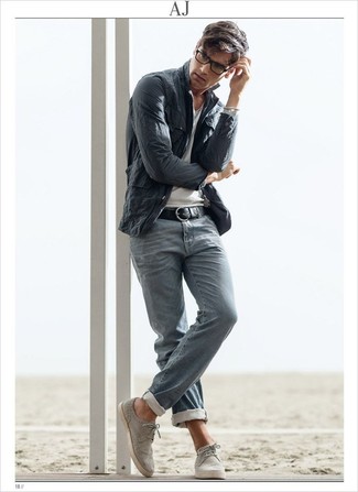 Comment porter des chaussures brogues grises