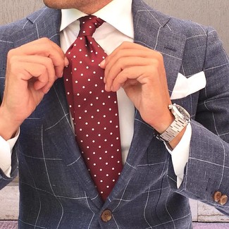 Comment porter une veste à carreaux grise en été