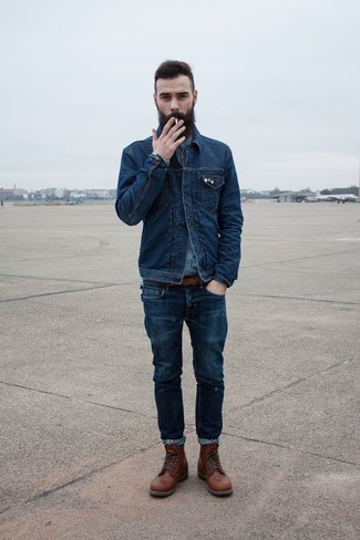 Comment porter une chemise en jean grise