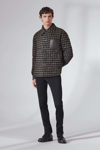 Comment porter une veste en vichy grise à 20 ans