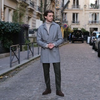 Comment porter un manteau en pied-de-poule gris quand il fait chaud à 30 ans