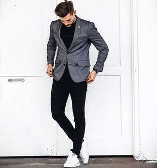 Comment porter une veste grise pour un style decontractés