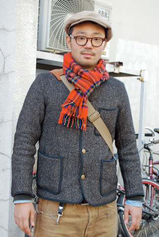 Comment porter un cardigan en tricot gris