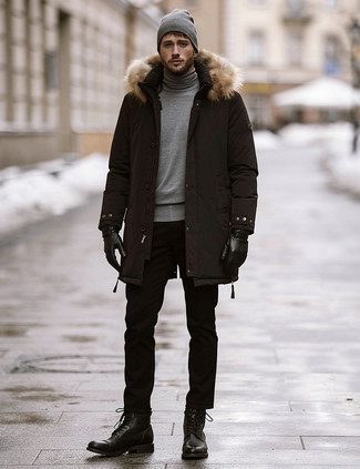 Comment porter des chaussettes en laine en tricot grises