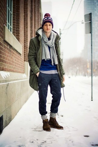 Comment porter des chaussettes en laine en tricot grises