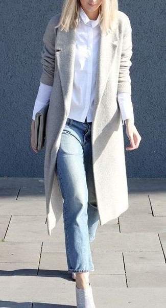 Comment porter des chaussures en cuir grises