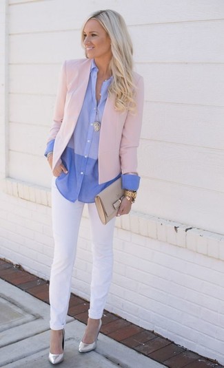 Comment porter des chaussures en cuir grises au printemps