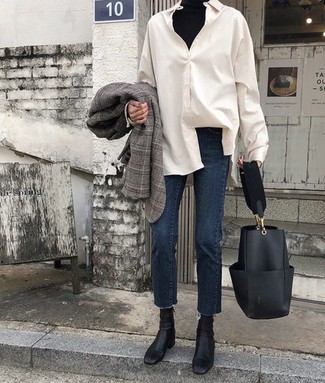 Comment porter un blazer écossais gris