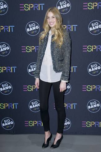 Comment porter une veste en tweed grise