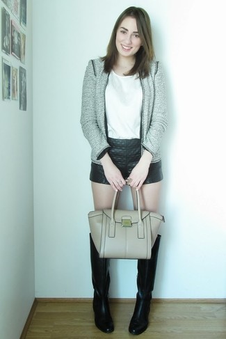 Comment porter une veste en tweed grise