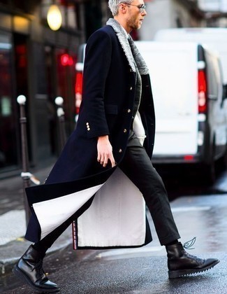 Comment porter un blazer en laine gris en hiver