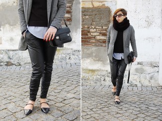 Comment porter un blazer en laine gris