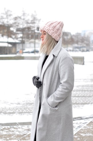 Comment porter des gants en laine gris