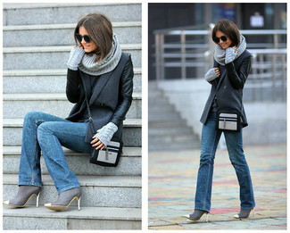 Comment porter des gants en laine gris
