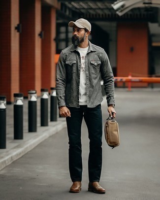 Comment porter une chemise à manches longues en laine grise