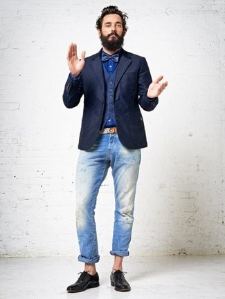 Comment porter un jean avec des chaussures richelieu