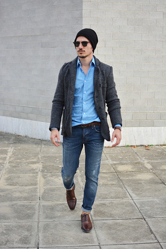 Comment porter un jean avec des chaussures richelieu