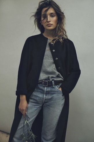 Comment porter un jean boyfriend bleu clair