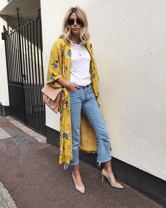 Comment porter une jupe-culotte en denim bleu clair