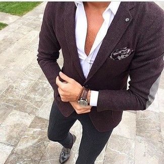 Comment porter un blazer violet clair