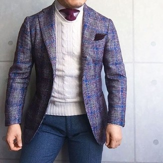 Comment porter un blazer violet clair à 30 ans