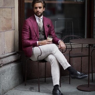 Comment porter un blazer violet clair pour un style elégantes