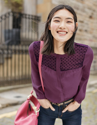 Comment porter un chemisier violet clair