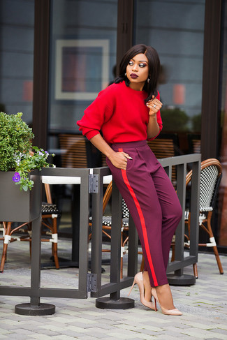 Comment porter un pantalon violet clair
