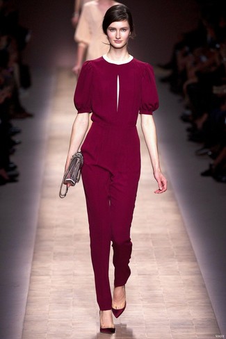 Comment porter des escarpins violet clair quand il fait froid